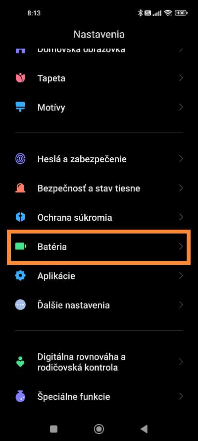Xiaomi vybíjanie batérie