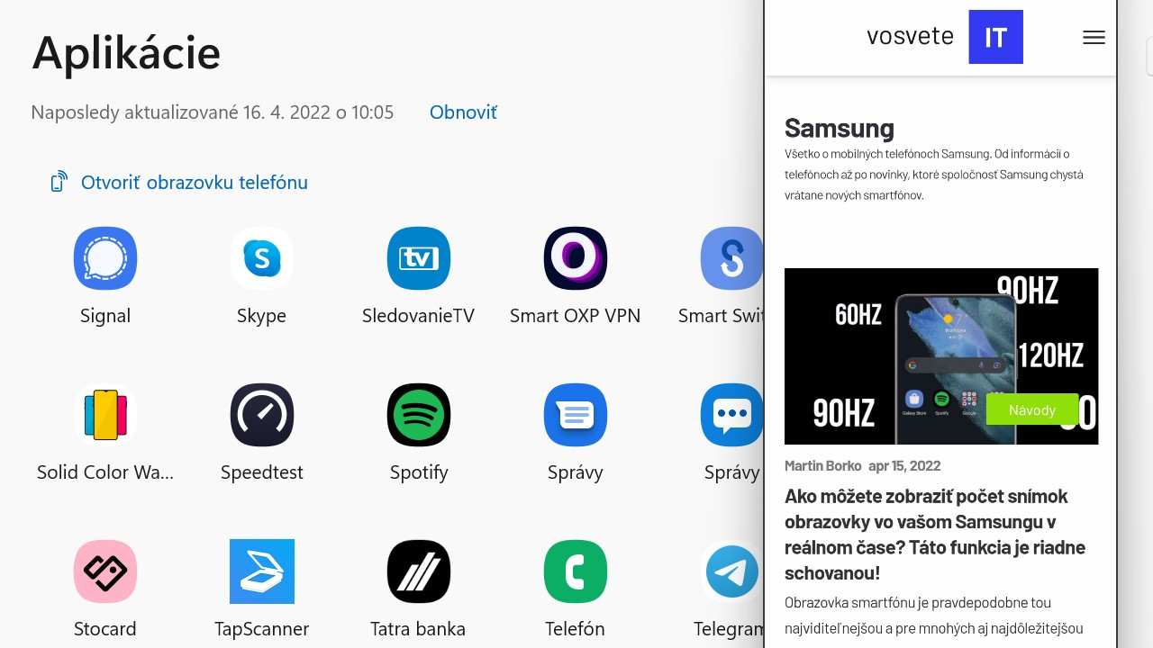 ako mozete spustat android aplikacie v pocitaci_samsung