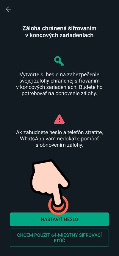 ako sifrovat zalohy chatov_WhatsApp_5