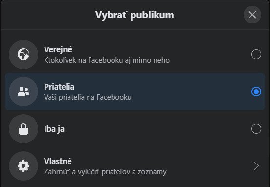 facebook zmena publika