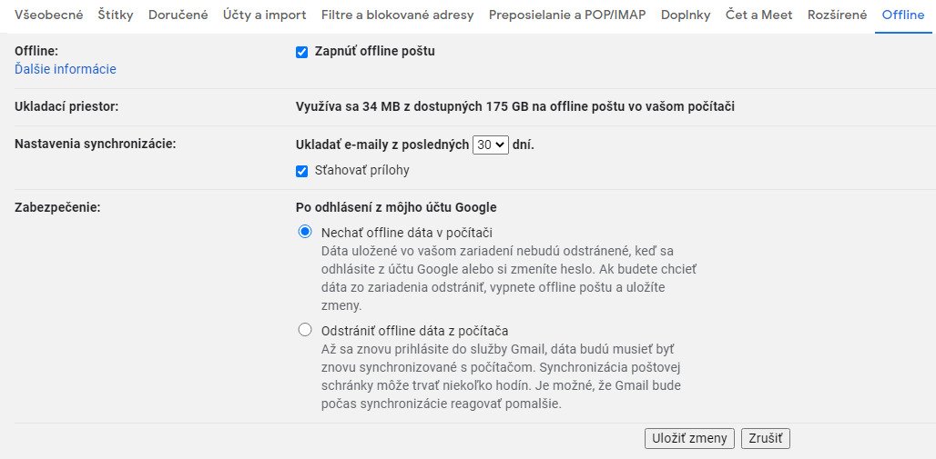 gmail offline