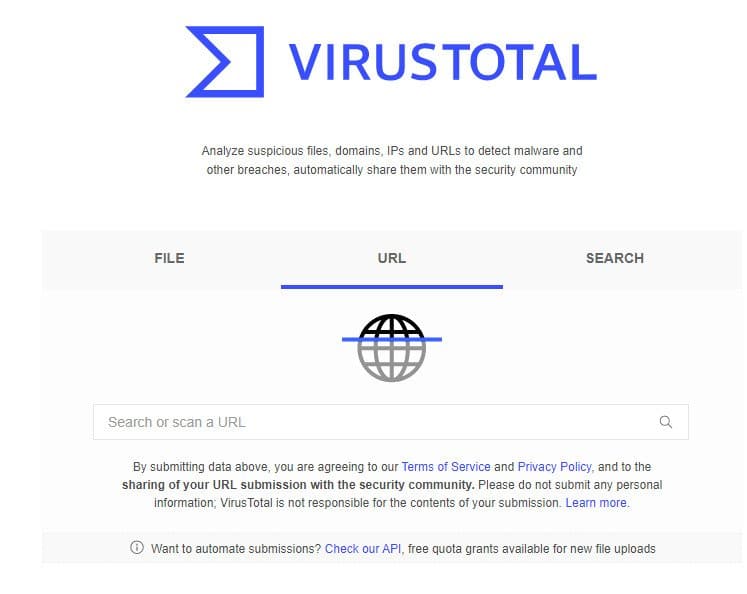 virustotal url