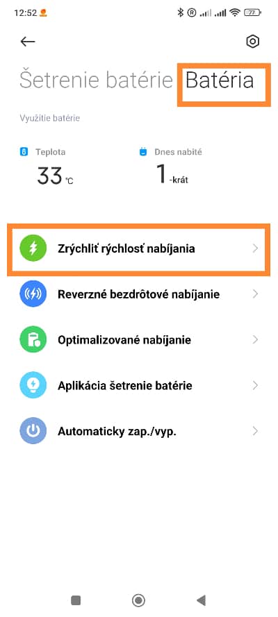 Xiaomi zrýchlenie nabíjania