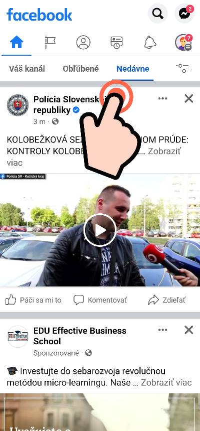 chornologicke zobrazenie prispevkov facebook