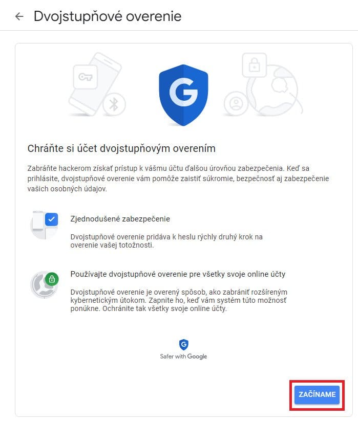 dvojstupňové overenie google 2