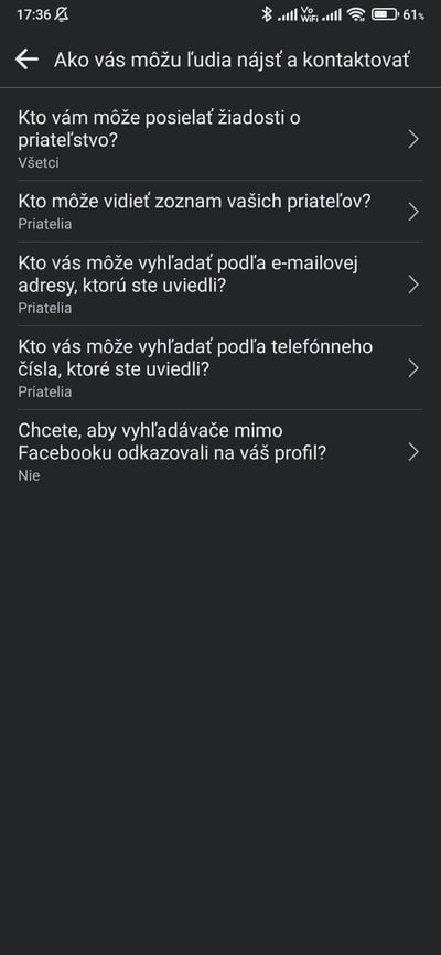 facebook ako vás môžu kontaktovať