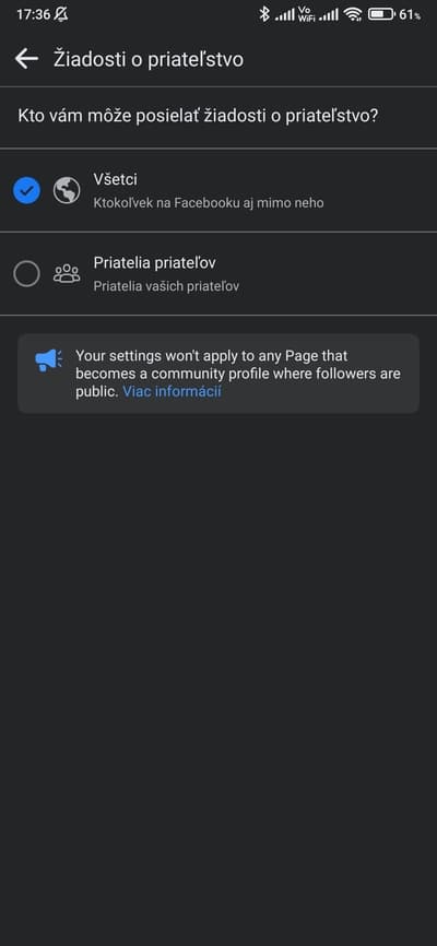 facebook žiadosť o priateľstvo