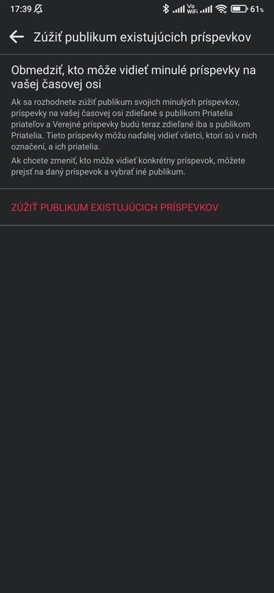 facebook zúžiť publikum
