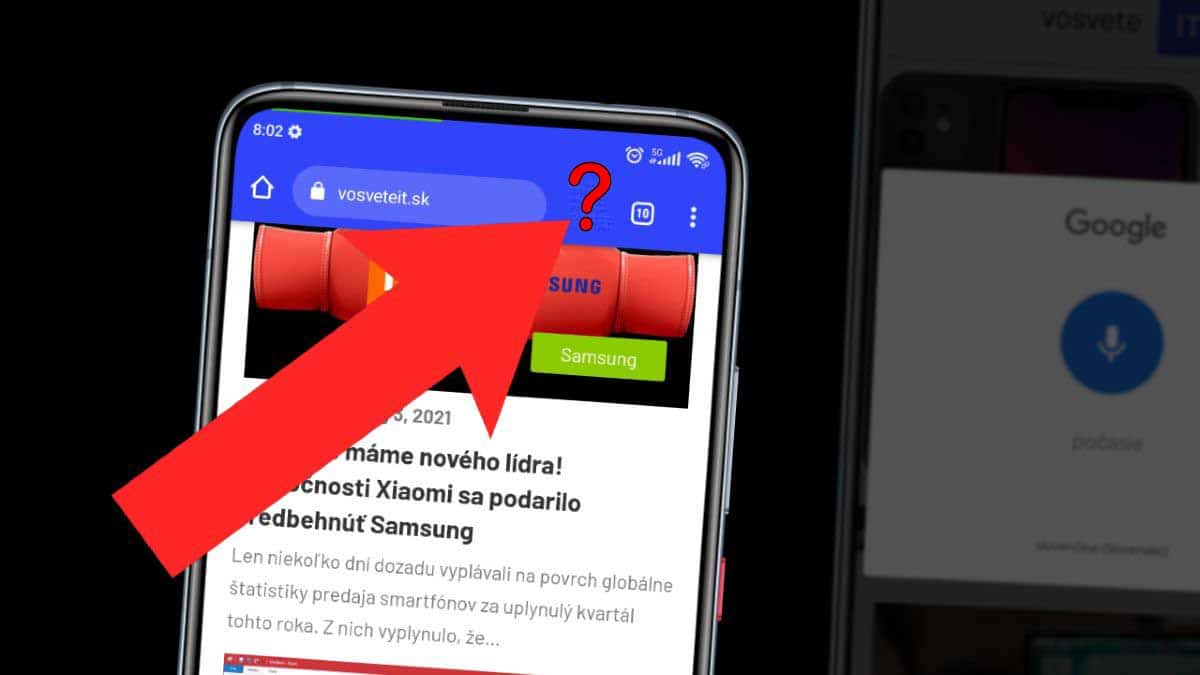 google chrome skryté tlačidlo