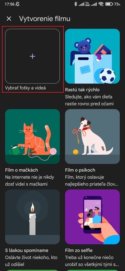 google fotky vybrať fotky