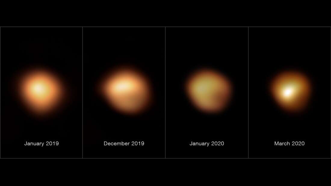 hviezd a Betelgeuse a jej stmavenie
