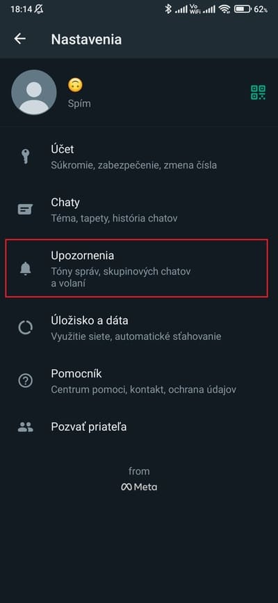 whatsapp nastavenia