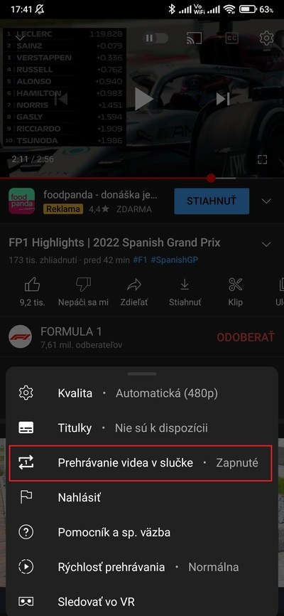 youtube slučka