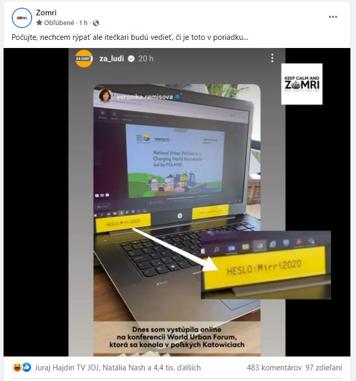 Remisova zdiela heslo