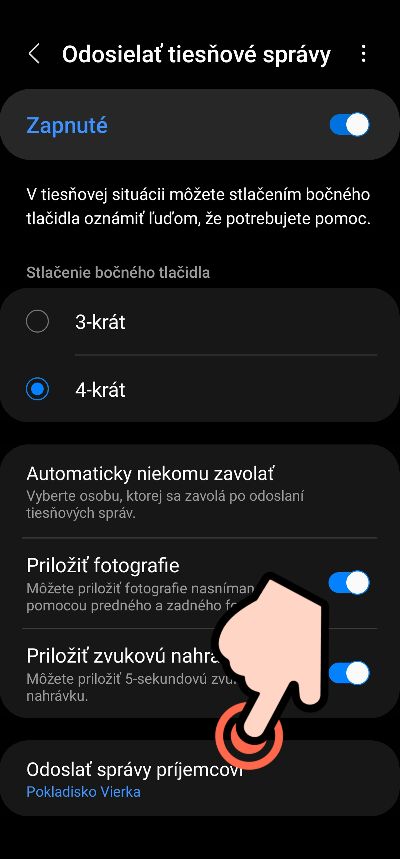 SOS funkcia Samsung smartfon_5_2