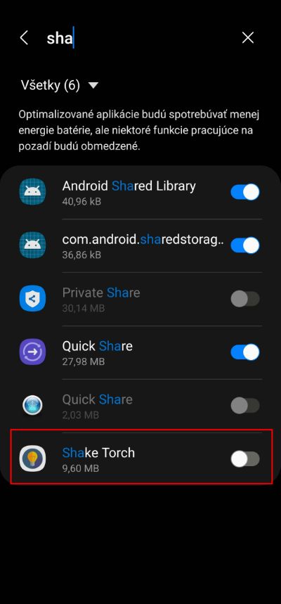 Shake Torch_zapnutie baterky potrasenim telefonu navod_2