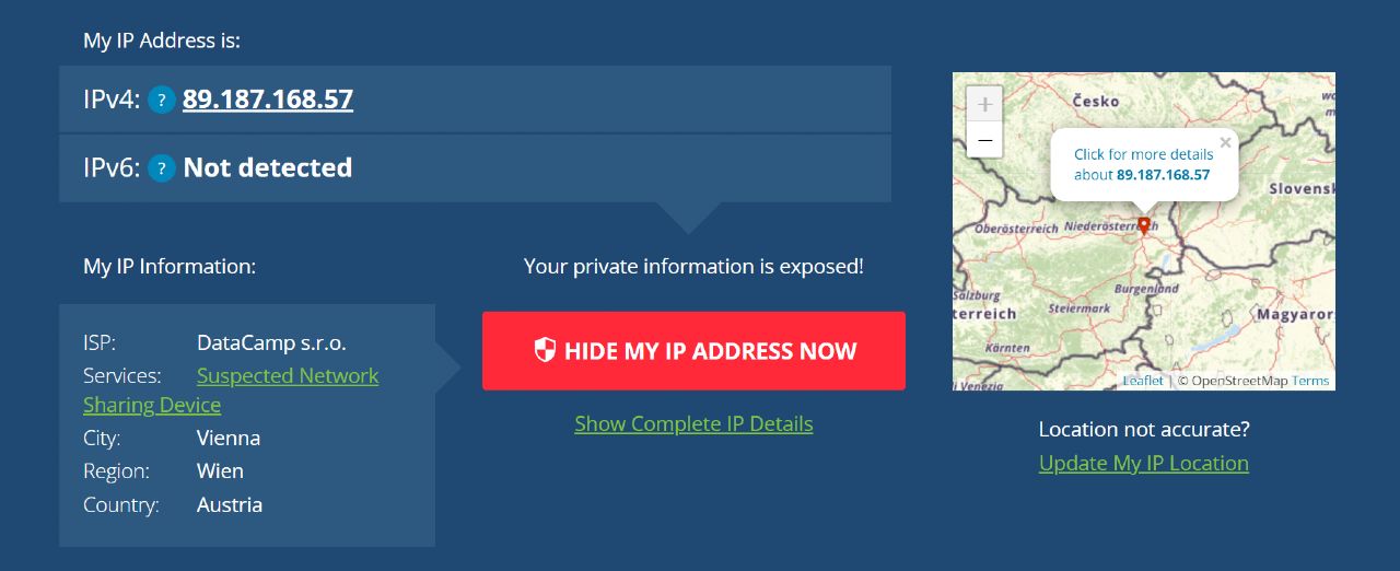 Surfshark VPN_ip adresa