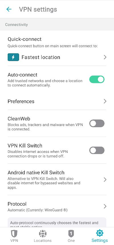 Surfshark recenzia_mobilna aplikacia_3
