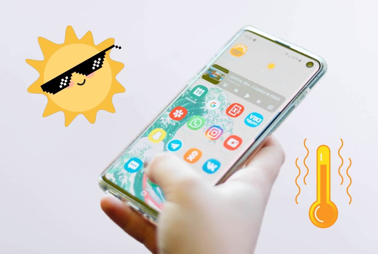 Vysoké teploty smartfón