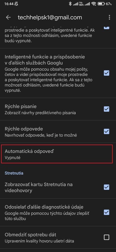 gmail automatická odpoveď 1