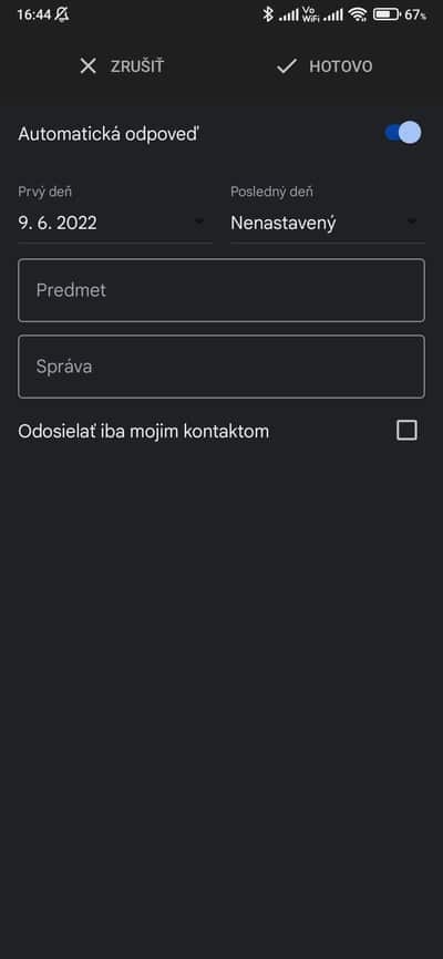gmail automatická odpoveď 2
