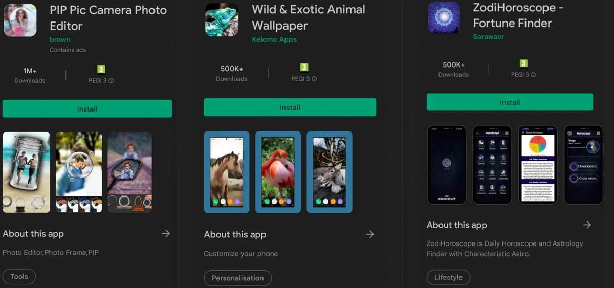 google play škodlivé aplikácie