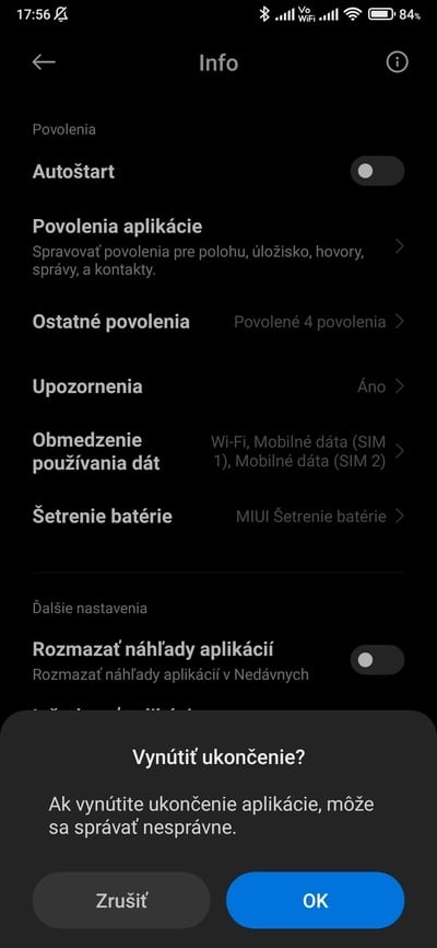 vynútenie zastavenia 2