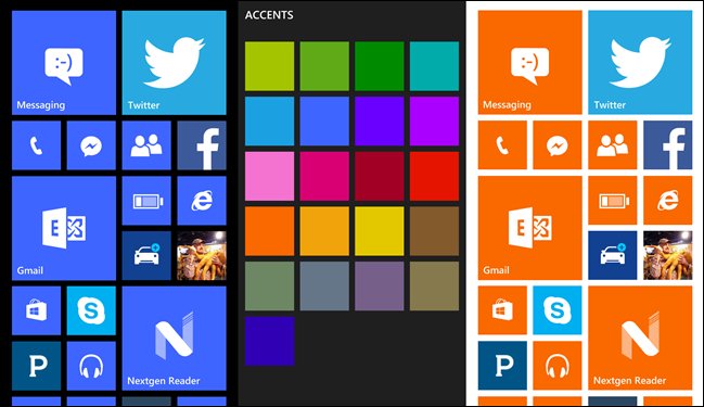 windows phone farby