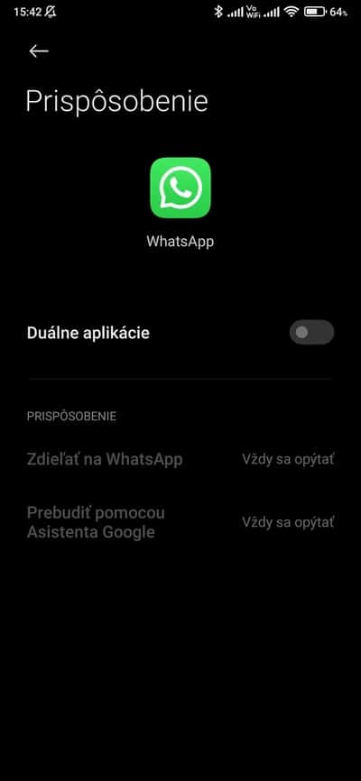 xiaomi duálna aplikácia
