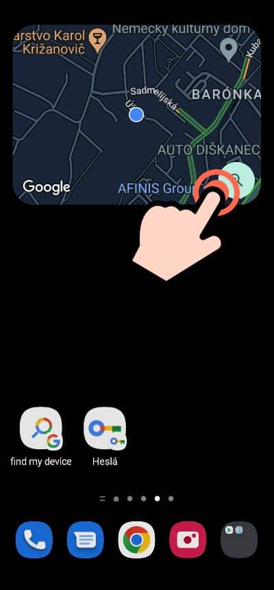Google Mapy Widget o dopravnej situacii na okoli_4