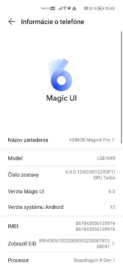 Honor Magic4 Pro_software