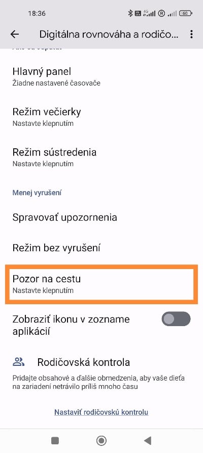 Pozor na cestu