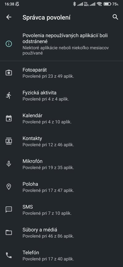 android povolenia 1