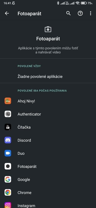 android povolenia 2