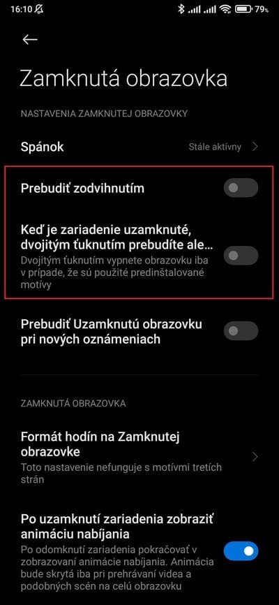dvojité poklepanie zobudenie
