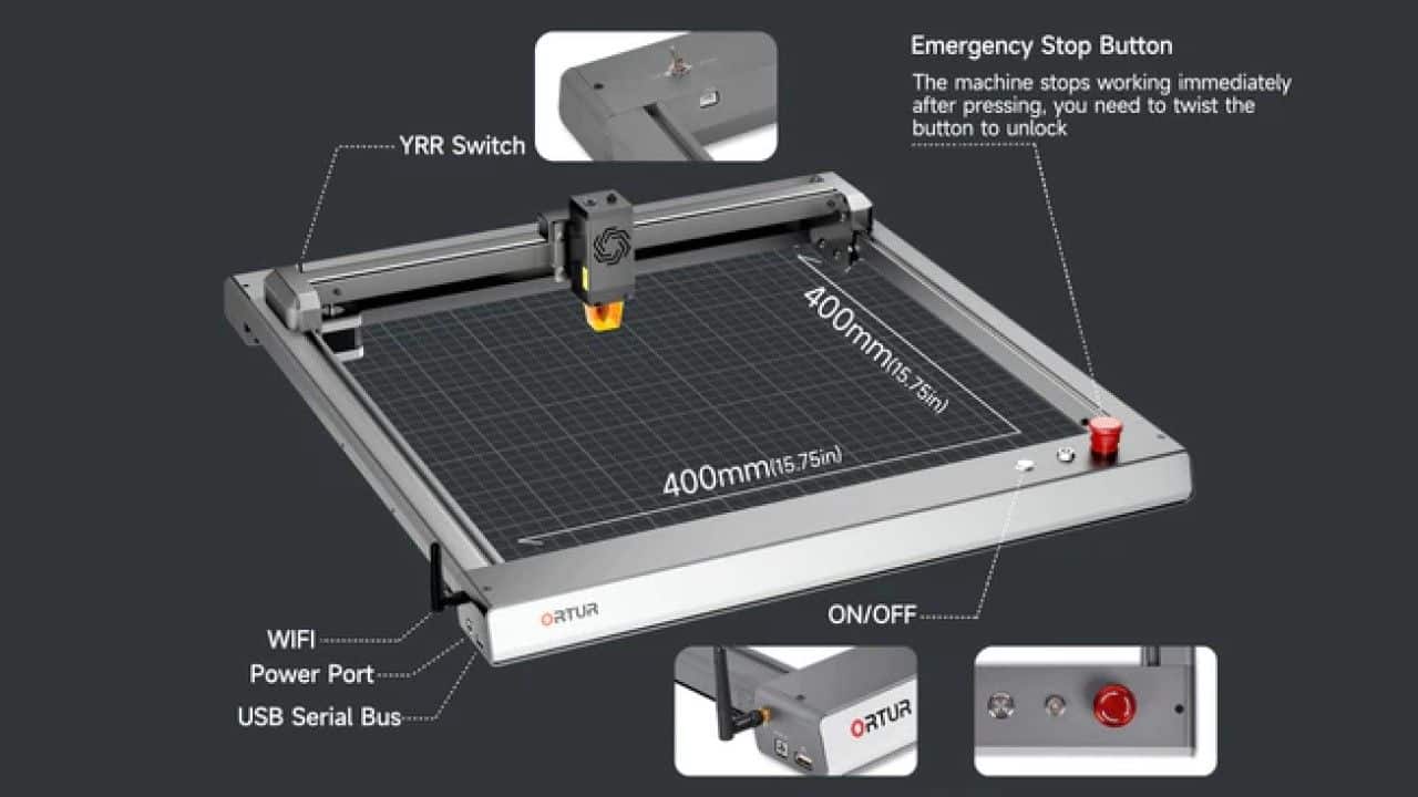 ortur laser master 3 specifikacie