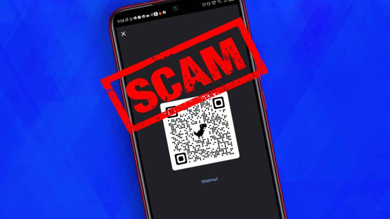 qr kód podvod