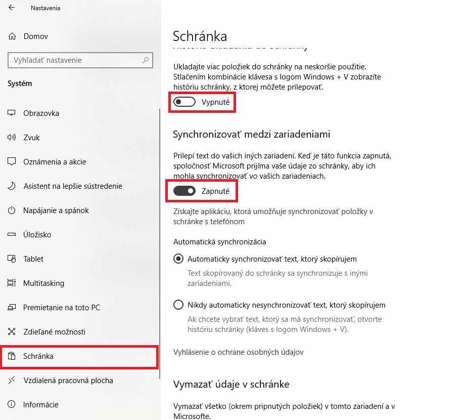 synchronizácia swift klávesnica