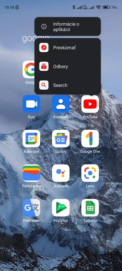 youtube rýchle menu