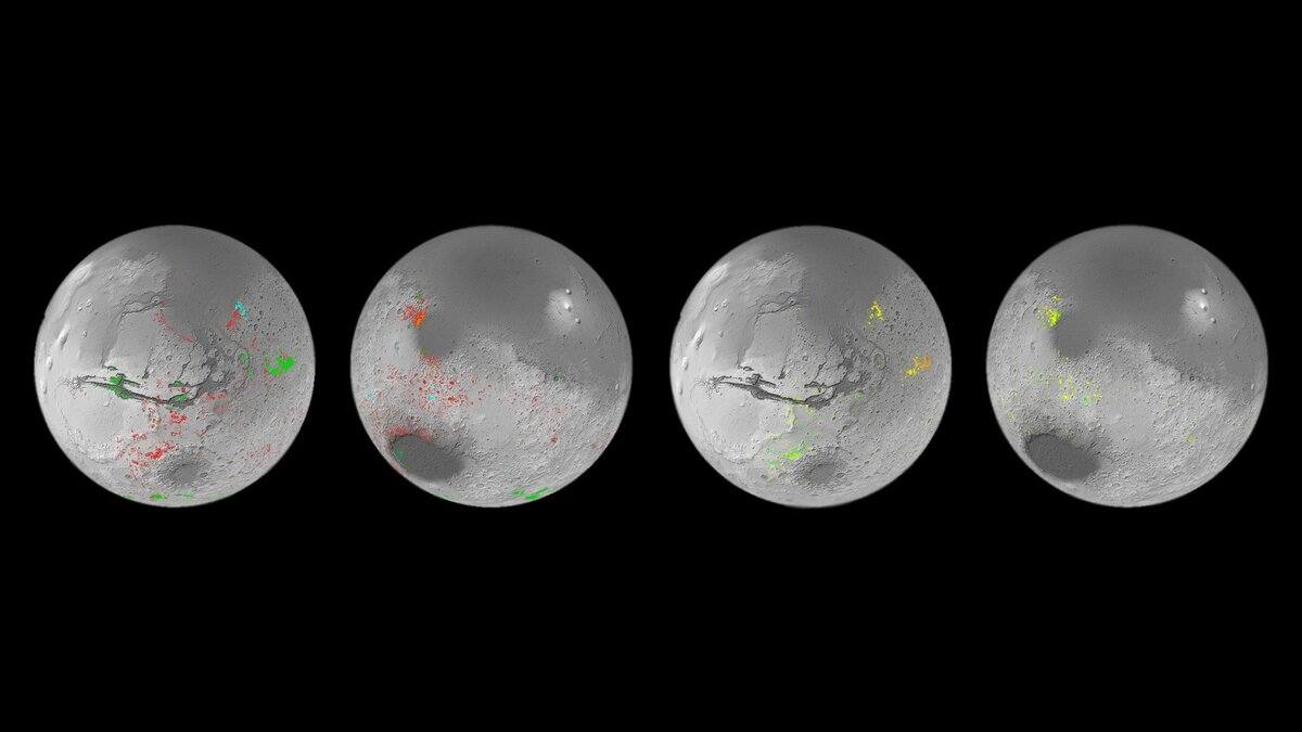 Mars Mapa vody