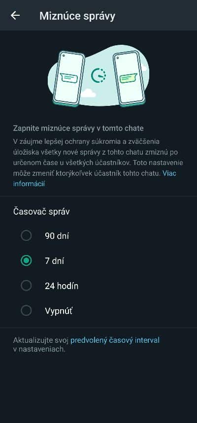 WhatsApp miznuce spravy existujuce cety_2