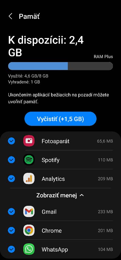 aplikacie beziace na pozadi