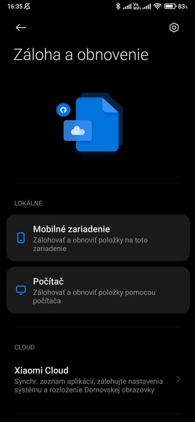 obnova zálohy 1