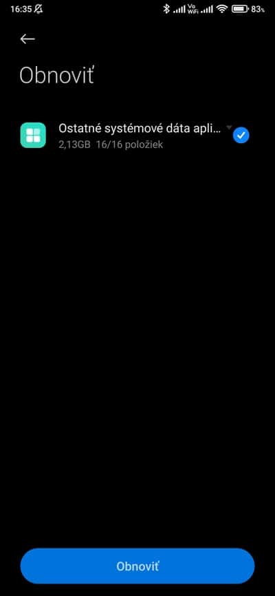 obnova zálohy 3