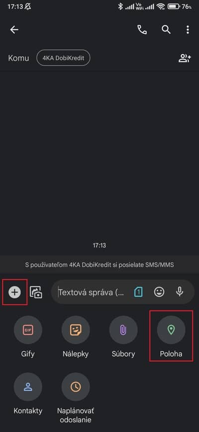 správy poloha