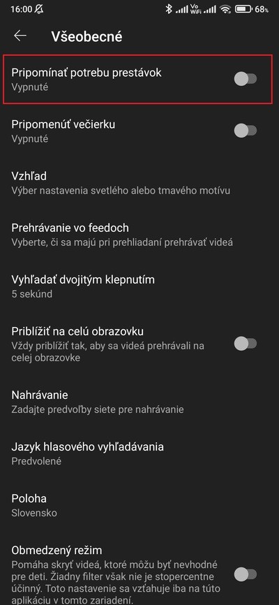 youtube pauza