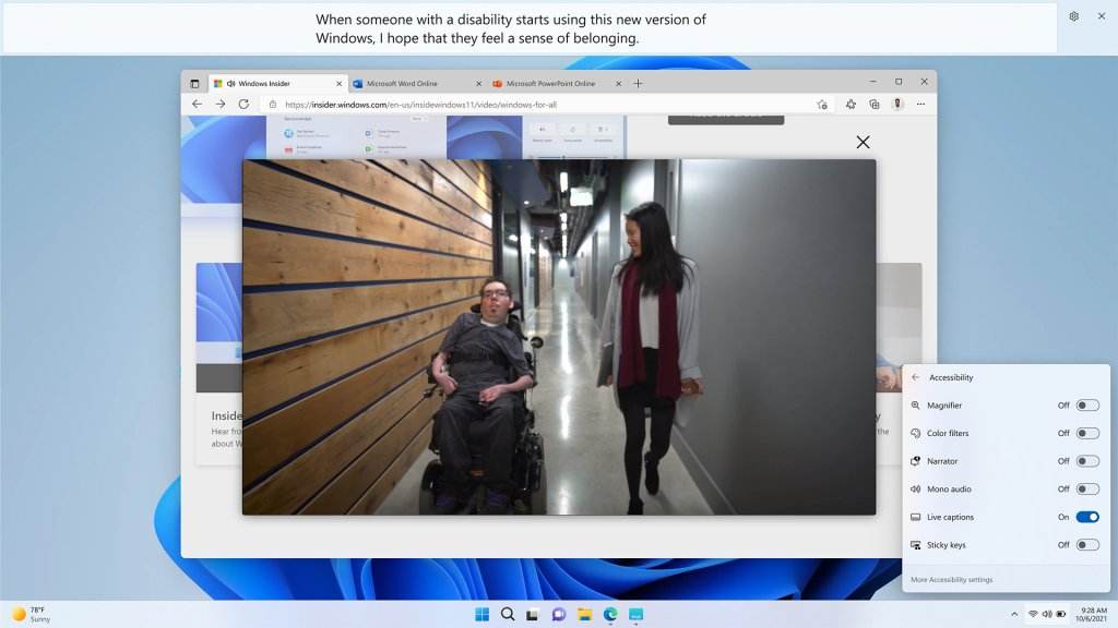 Microsoft zive titulky pre zvuk