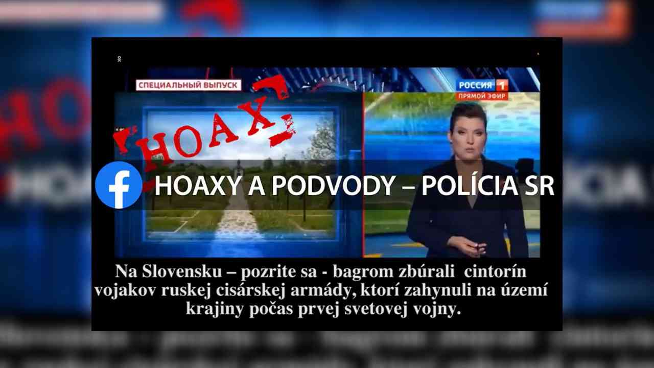 Rusko dezinformacie cintorin Ladomirova