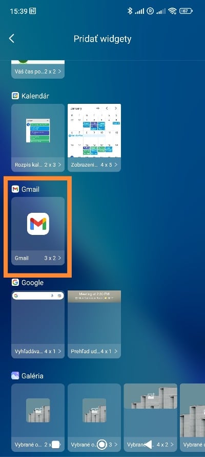 Widgety MIUI