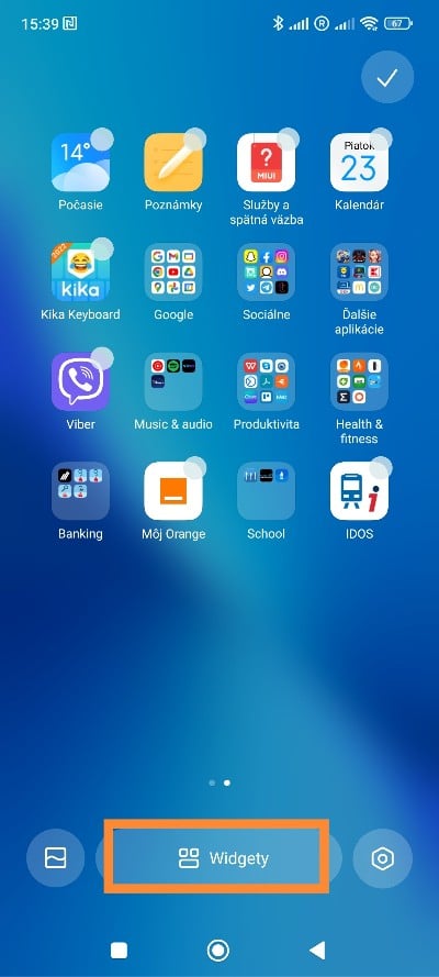 Widgety MIUI